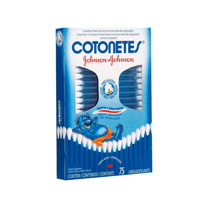 Haste Flexvel Johnsons Cotonetes com 75un