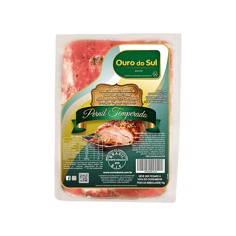 Pernil Suno Ouro do Sul Temperadosem Osso