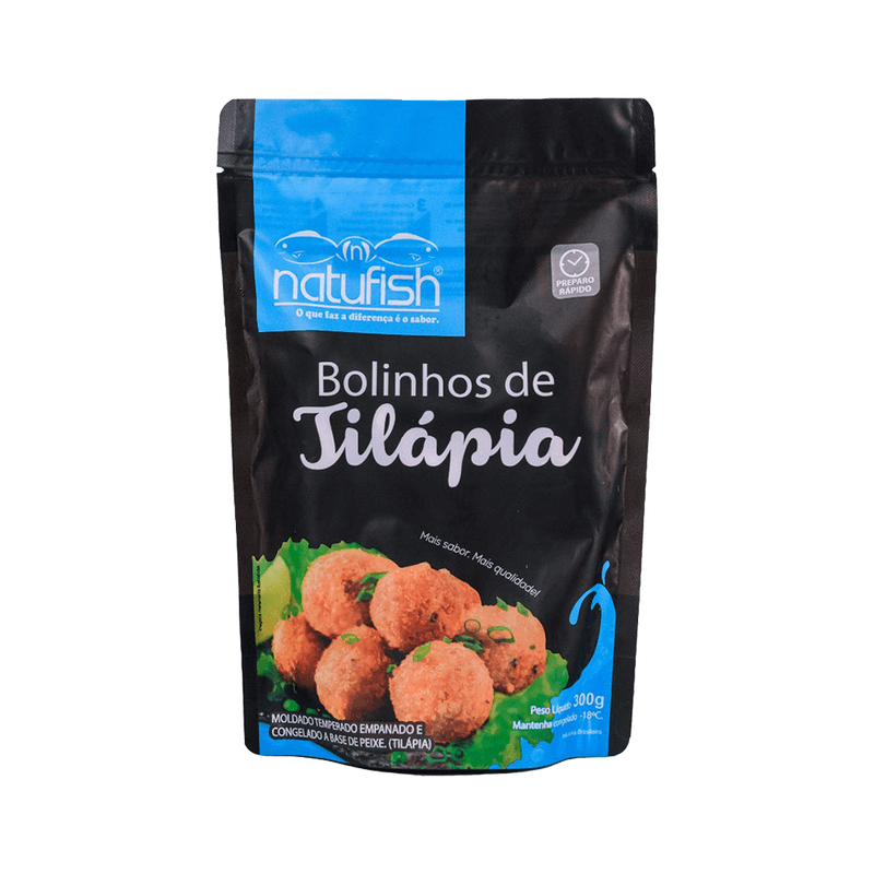 Bolinho de Peixe Natufish Tilpia 300g