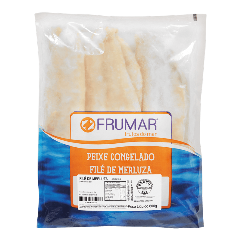 Fil de Merluza Frumar Congelado Pacote 800g