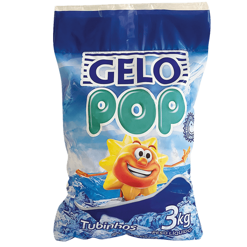 Gelo Pop Tubinhos 3kg