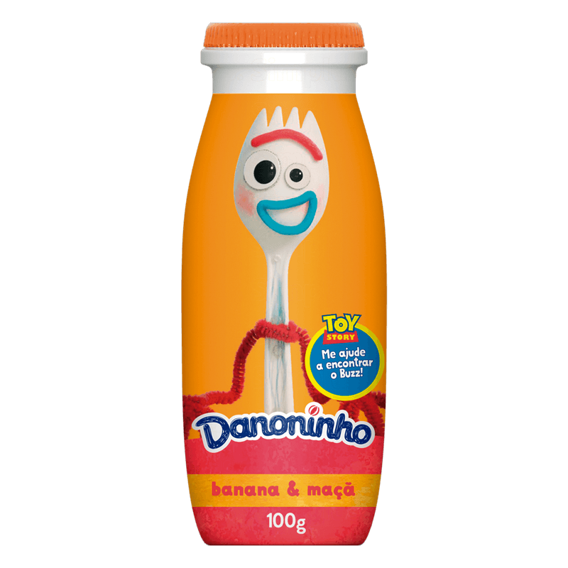 Iogurte Danoninho para Beber Banana e Ma 100g