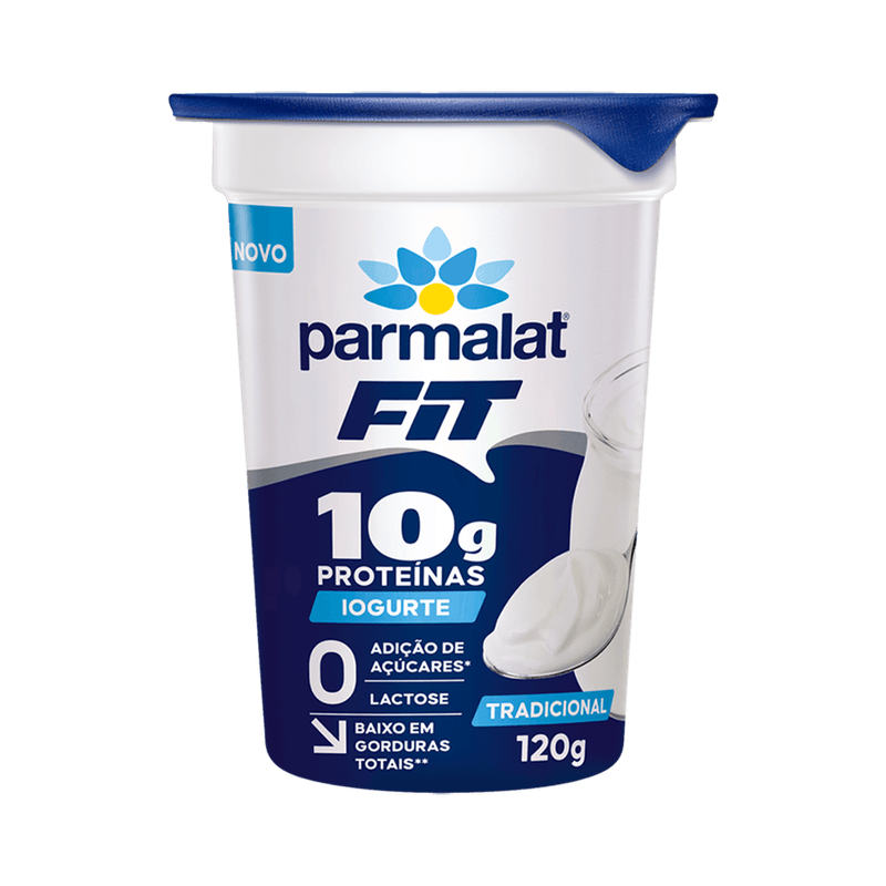 Iogurte Parmalat Fit 10 Tradicional Zero Adio de Acares Pote 120g