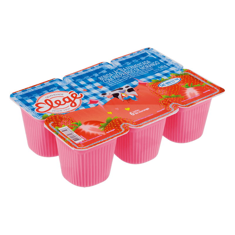 Bebida Lctea Eleg Morango Bandeja 510g