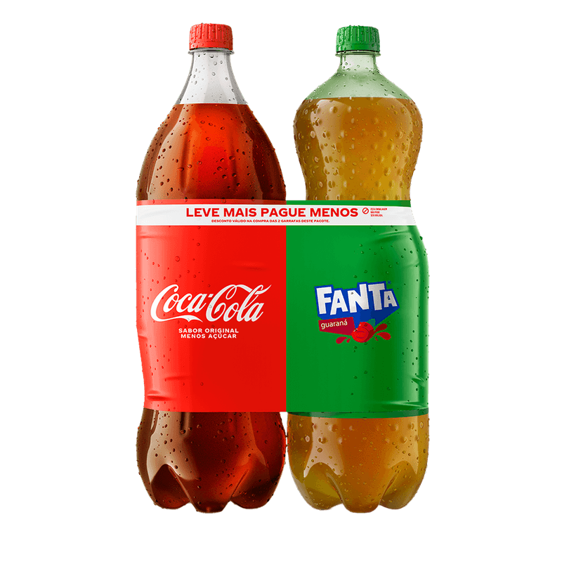 Refrigerante CocaCola Original Pet 2L 01 Refrigerante Fanta Guaran Pet 2L