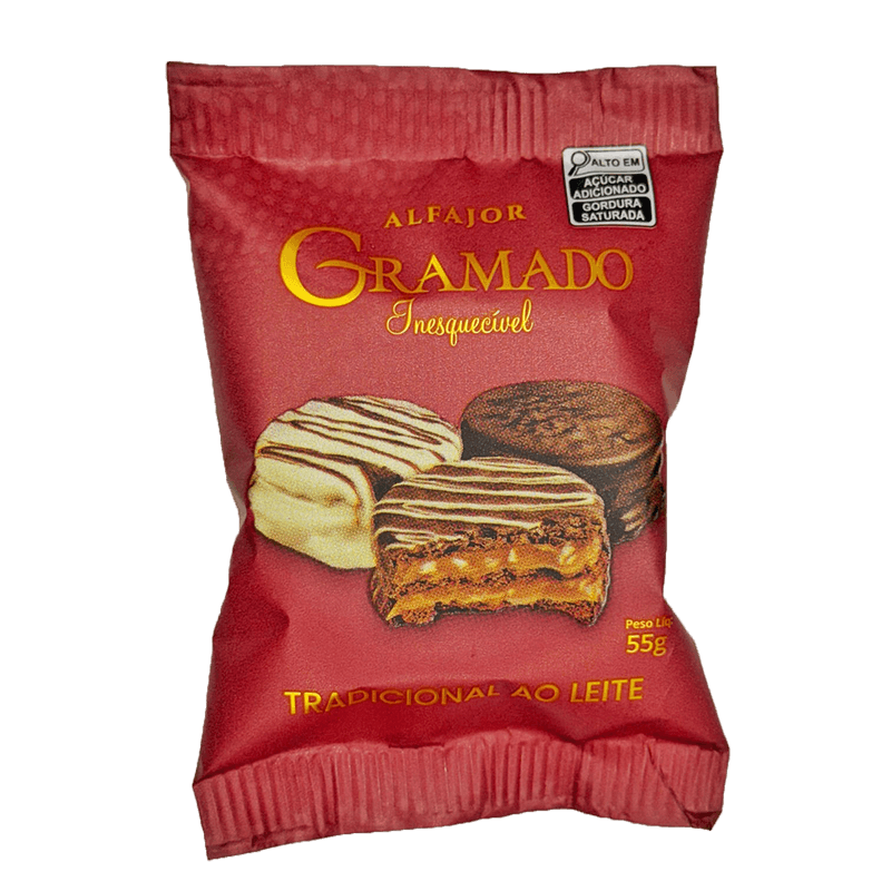 Alfajor Gramado Tradicional ao Leite 55g