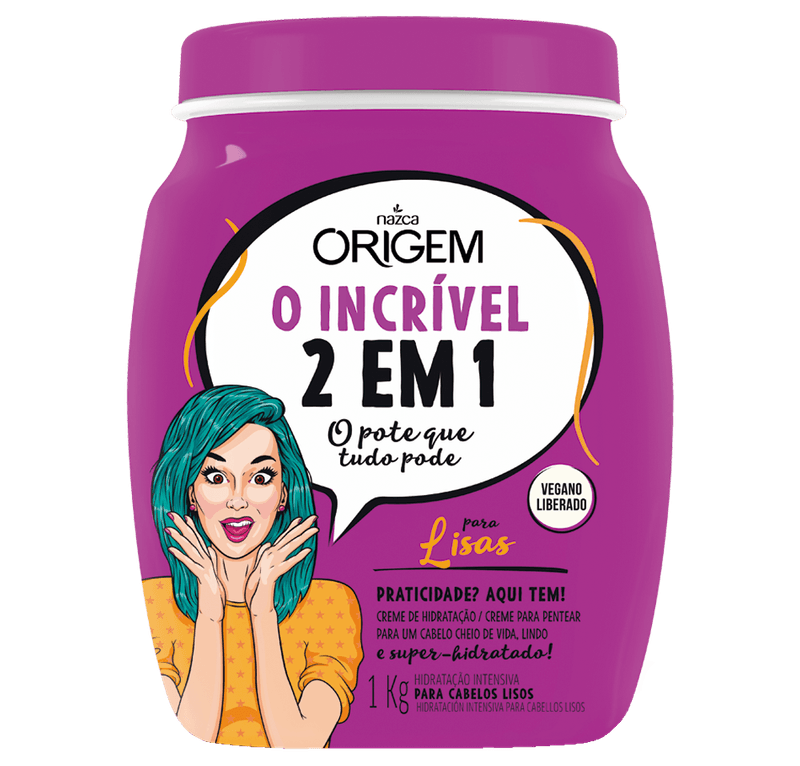 Creme de Tratamento Origem O Incrvel 2 Em 1 para Lisos 1kg