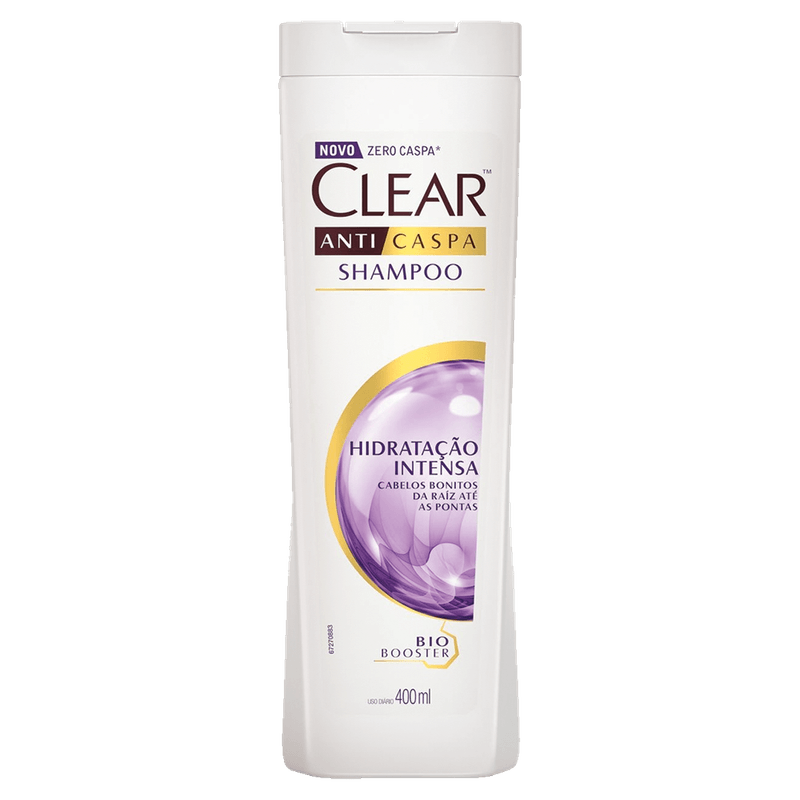 Shampoo Clear Anticaspa Hidratao Intensa 400ml