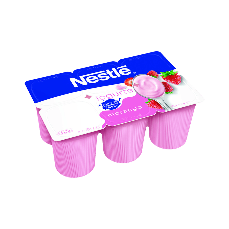 Iogurte Nestl Morango Bandeja 510g