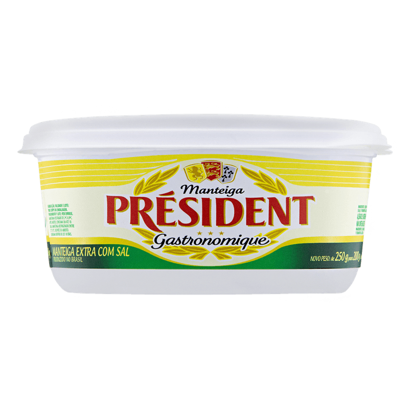 Manteiga Prsident Extra com Sal Pote 200g