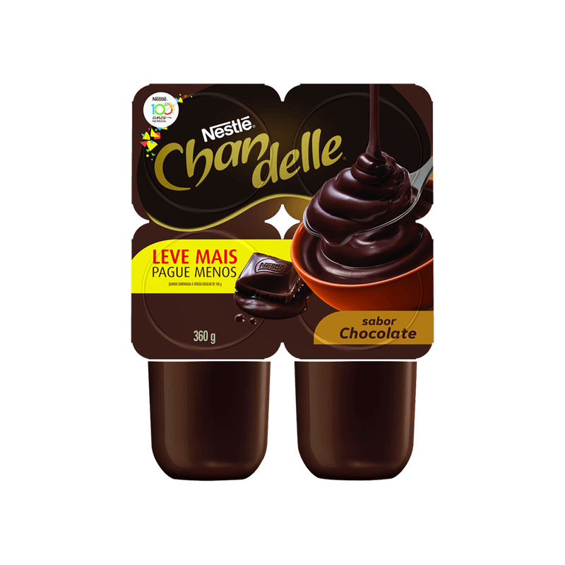 Sobremesa Chandelle Chocolate Bandeja 360g