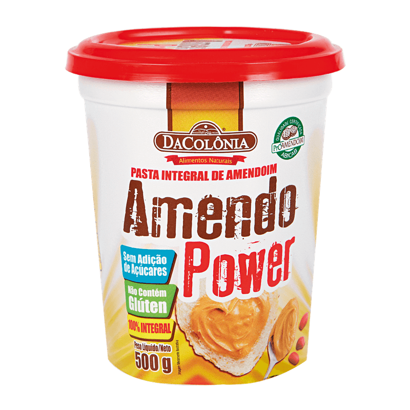 Pasta de Amendoim DaColnia Power Integral 500g