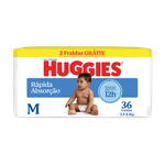 Fralda Descartvel Huggies Tripla Proteo Meguinha M com 36un com 2 Grtis
