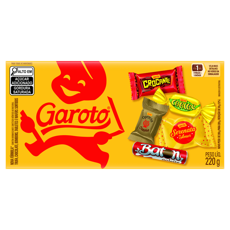 Bombom Garoto Sortido 220g