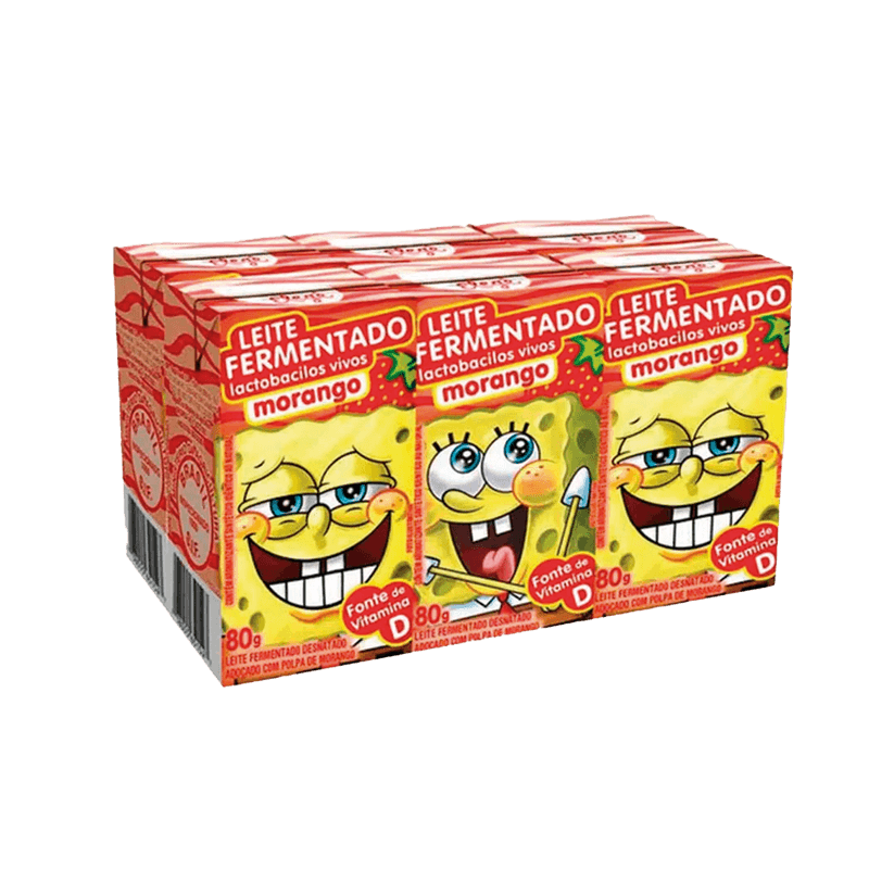 Leite-Fermentado-Elege-Bob-Esponja-Morango-480g