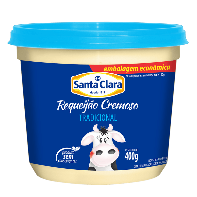 Requeijo-Cremoso-Santa-Clara-Tradicional-Pote-400g