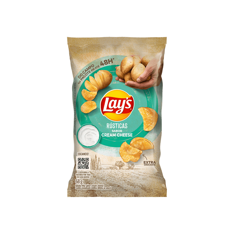Batata-Lays-Rstica-Cream-Cheese-68g