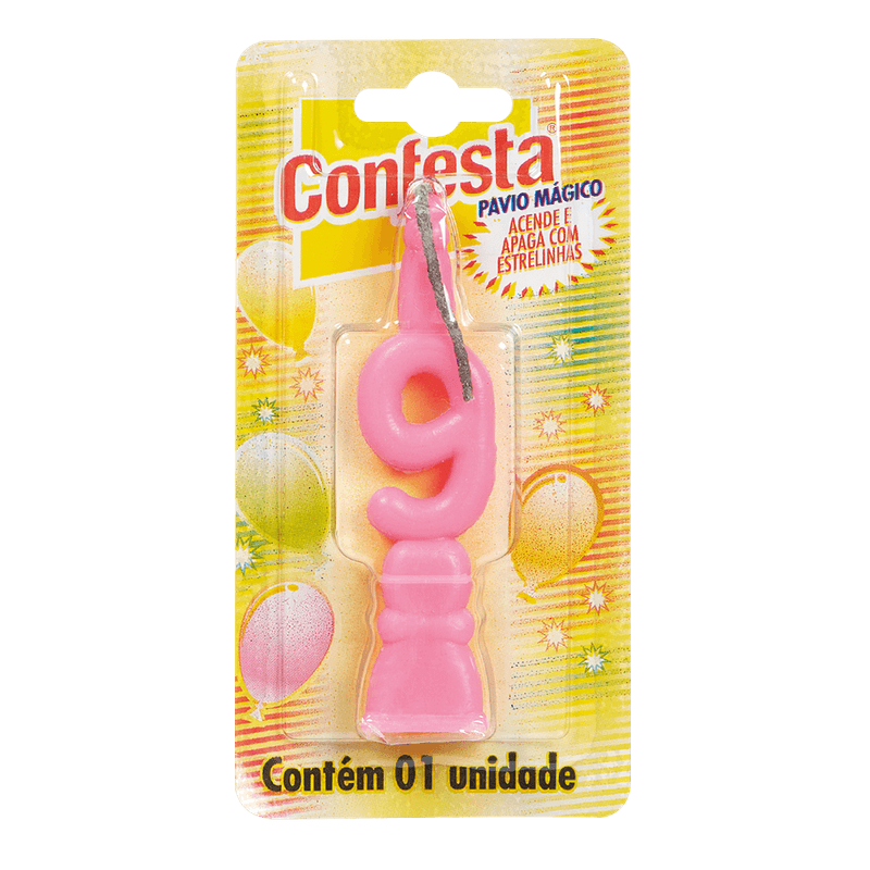Vela-de-Aniversrio-Confesta-N-9-Rosa