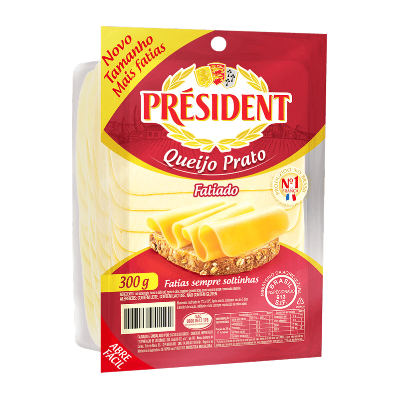 Queijo-Prato-Prsident-Fatiado-300g