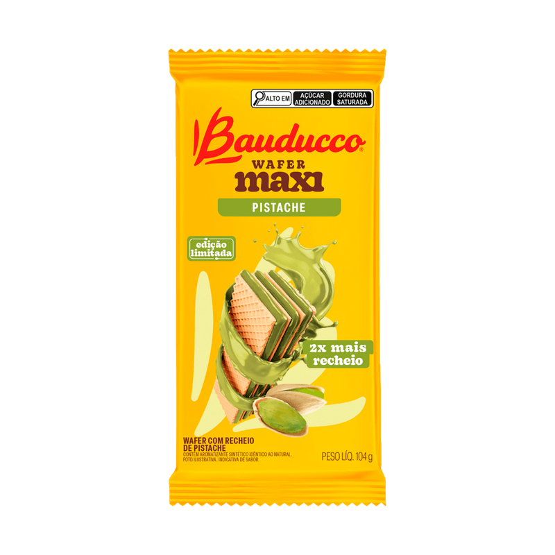Wafer-Bauducco-Maxi-Pistache-104g