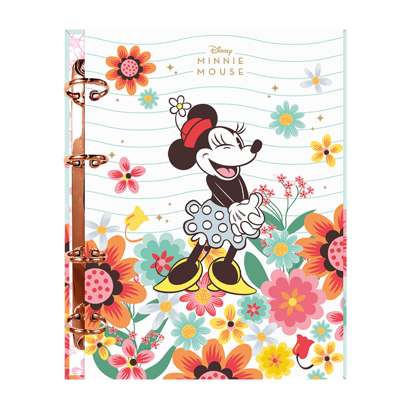 Caderno-para-Cartografia-Foroni-Minnie-Vintage-Argolado-com-120-Folhas