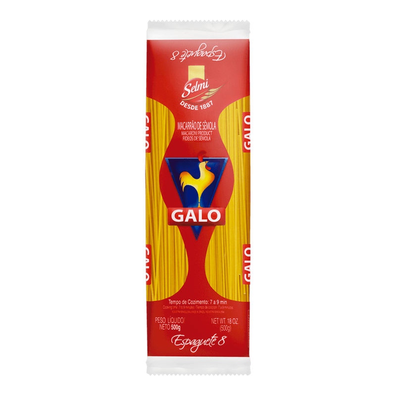 Massa-Galo-Smola-Espaguete-N-8-500g