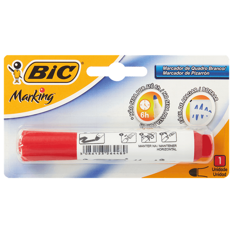 Marcador-Quadro-Branco-Bic-Marking-Vermelho