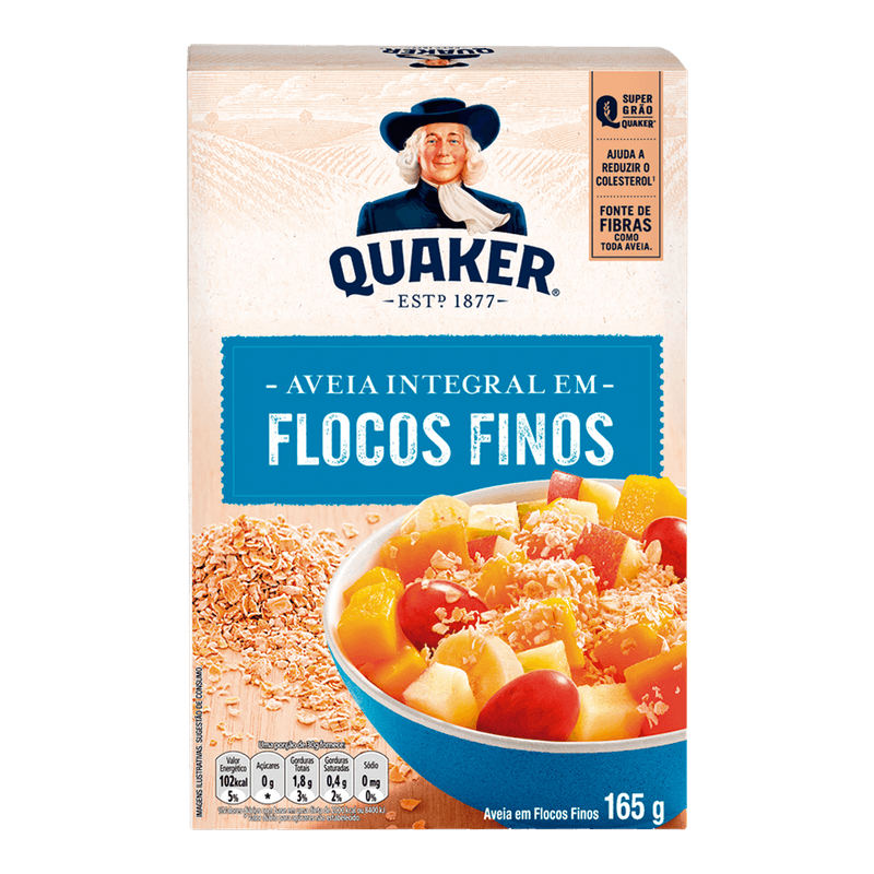 Aveia-Quaker-Flocos-Finos-Caixa-165g