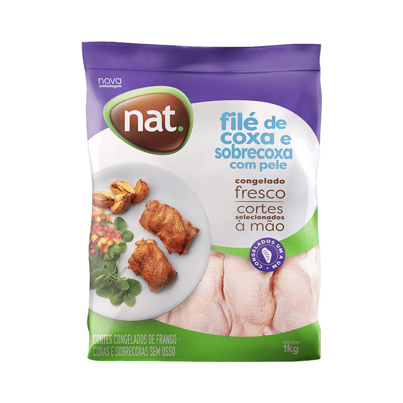 Fil-de-Coxa-e-Sobrecoxa-de-Frango-Nat-Congelado-IQF-Pacote-1kg