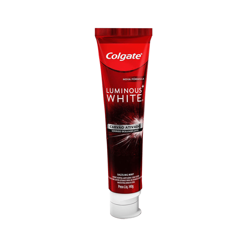 Creme-Dental-Colgate-Luminous-White-Carvo-Ativado-140g