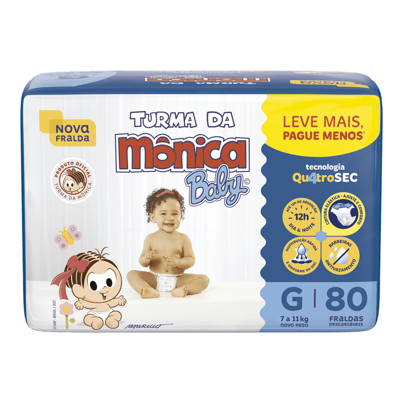 Fralda-Descartvel-Turma-da-Mnica-Baby-Giga-G-com-80un