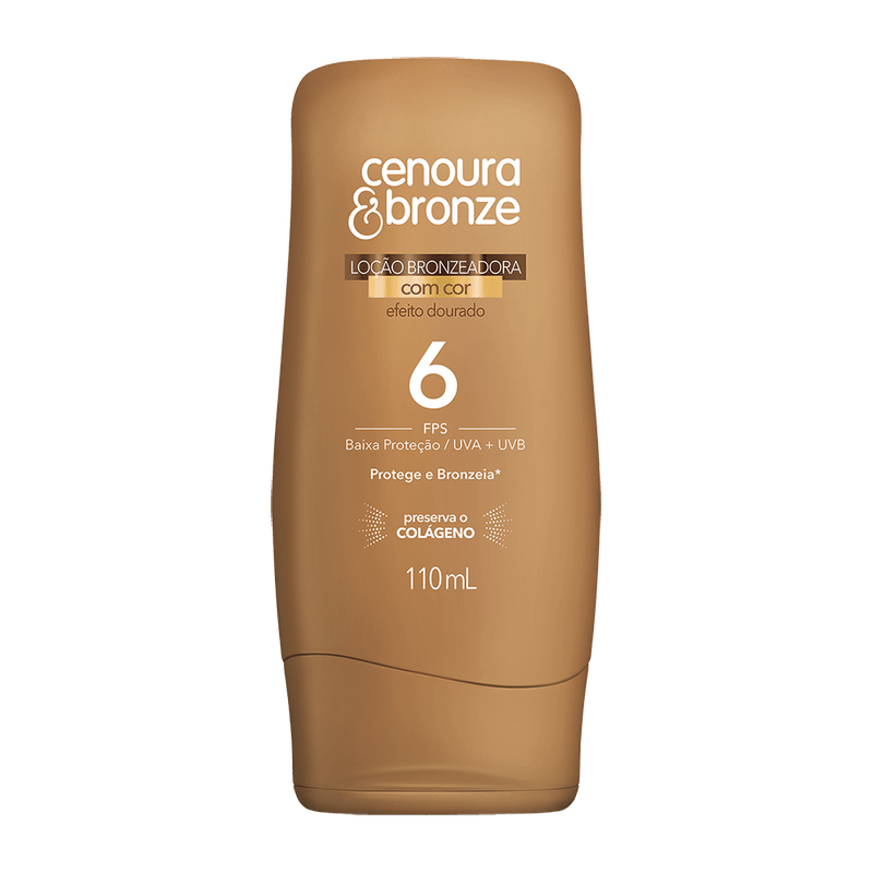 Loo-Bronzeadora-Cenoura-Bronze-com-Cor-FPS-6-110ml