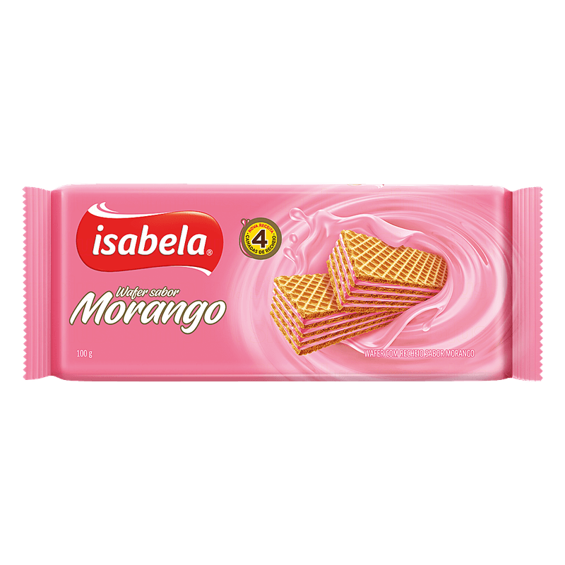 Wafer-Isabela-Morango-100g