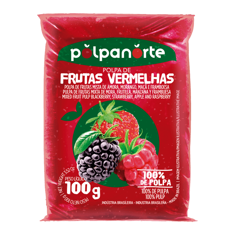 Polpa-Polpanorte-Frutas-Vermelhas-Congelada-100g