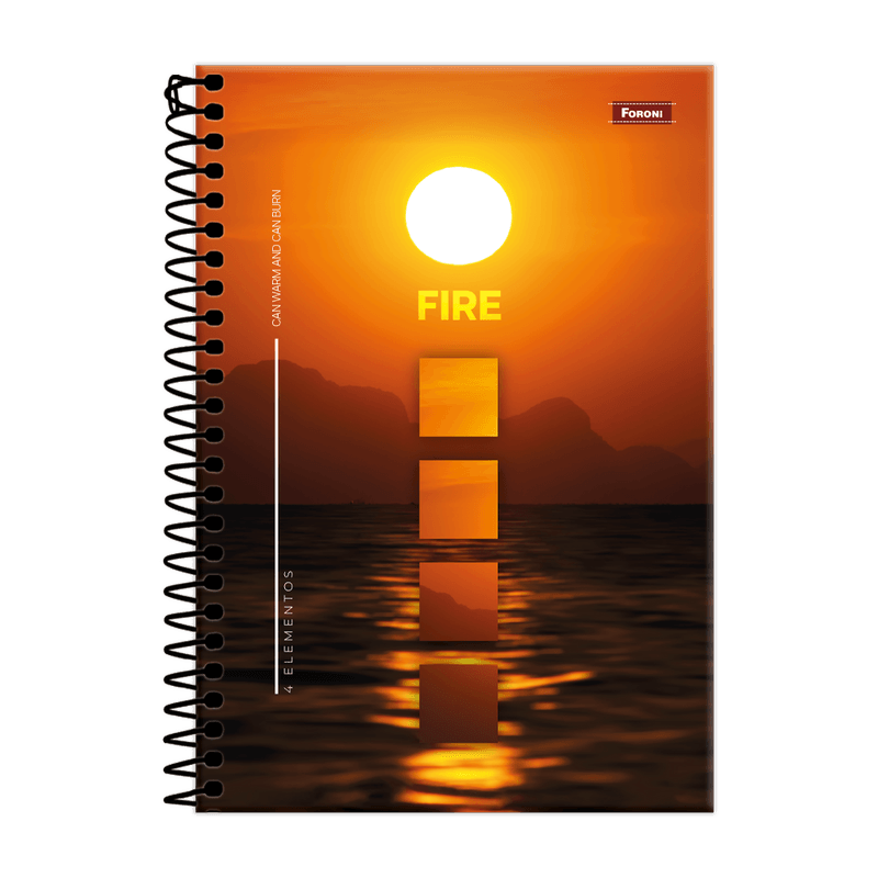 Caderno-Foroni-4-Elementos-Universitario-Capa-Dura-com-160-Folhas