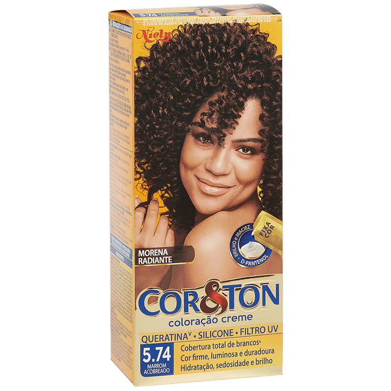 Tintura-Creme-Cor-Ton-574-Marrom-Acobreado