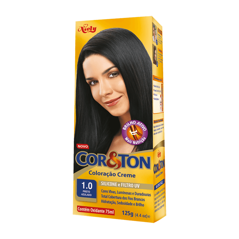 Tintura-Creme-Cor-Ton-10-Preto-Azulado