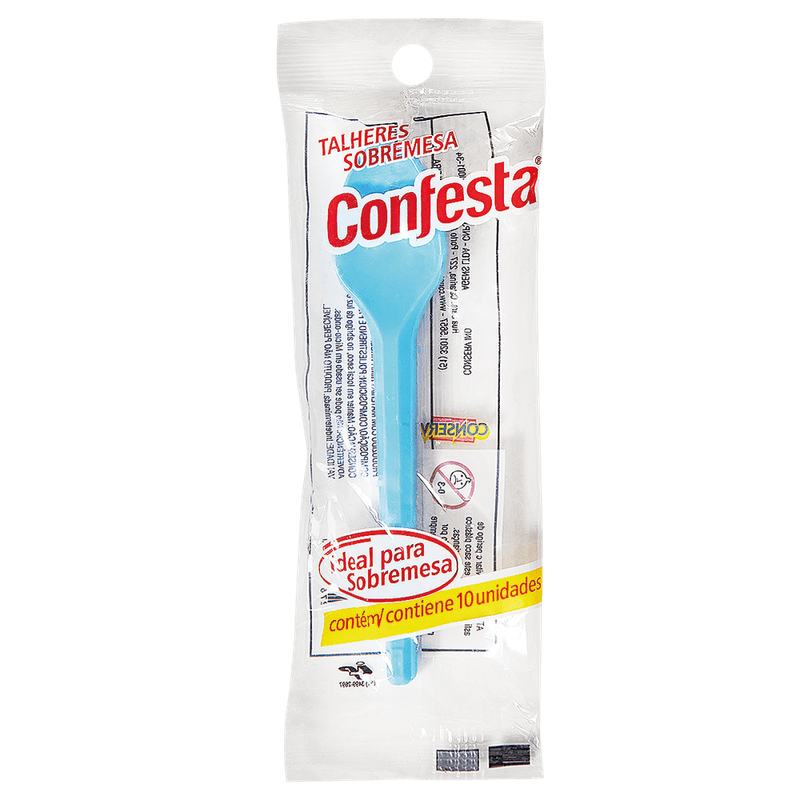 Colher-para-Sobremesa-Confesta-Azul-Plstico-com-10un
