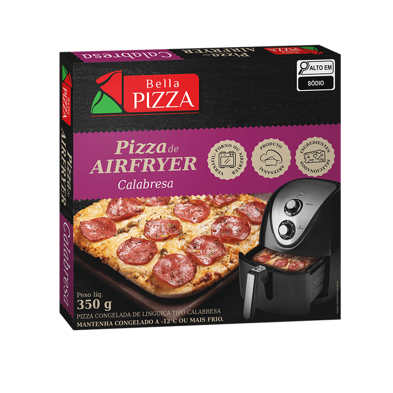 Pizza-Bella-Pizza-Air-Fryer-Calabresa-Congelada-Artesanal-350g