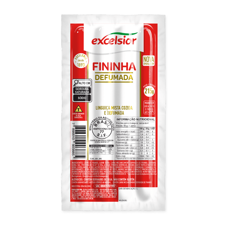 Linguia-Excelsior-Fininha-Defumada-215g