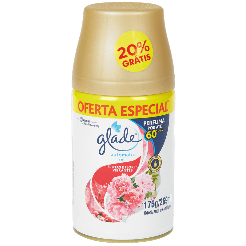 Purificador-de-Ar-Glade-Automatic-Frutas-e-Flores-Vibrantes-Oferta-Especial-Refil-269ml