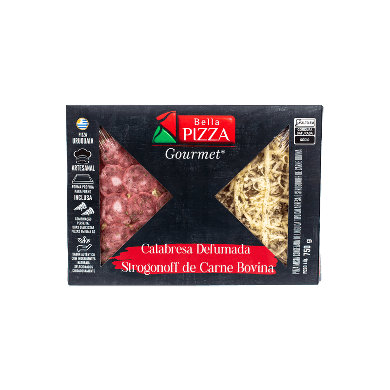 Pizza-Bella-Pizza-Gourmet-Calabresa-e-Strogonoff-750g