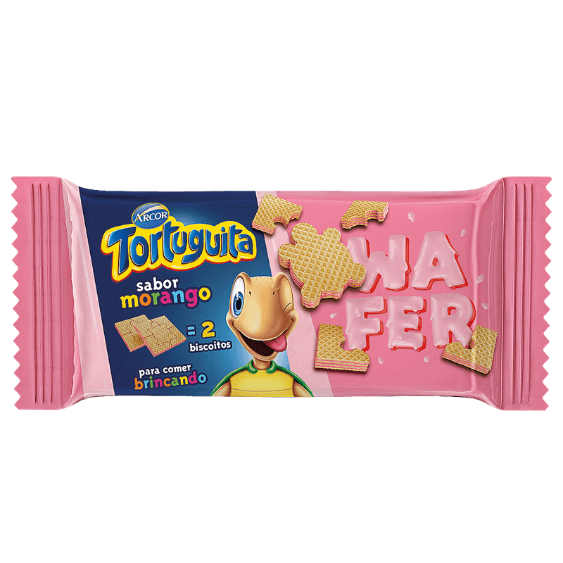Wafer-Tortuguita-Morango-85g
