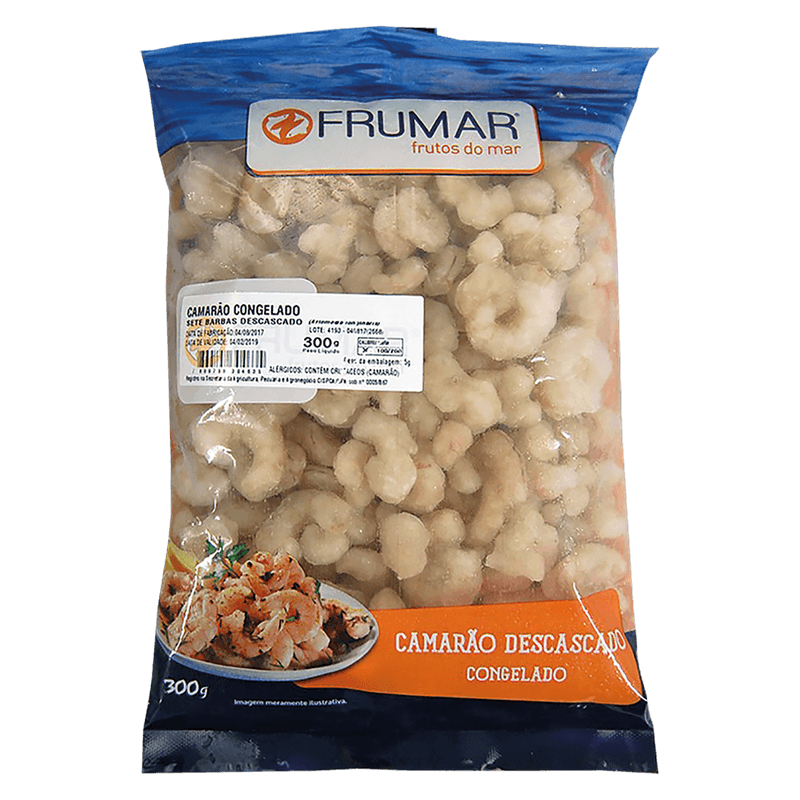 Camaro-Frumar-Sete-Barbas-Descascado-Congelado-100200-Pacote-300g