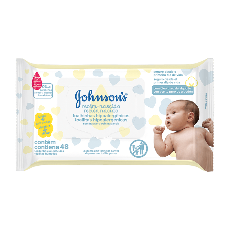 Toalha-Umedecida-Johnsons-Recmnascido-com-48un