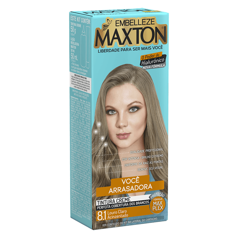 Tintura-Creme-Maxton-81-Louro-Claro-Acinzentado-50g