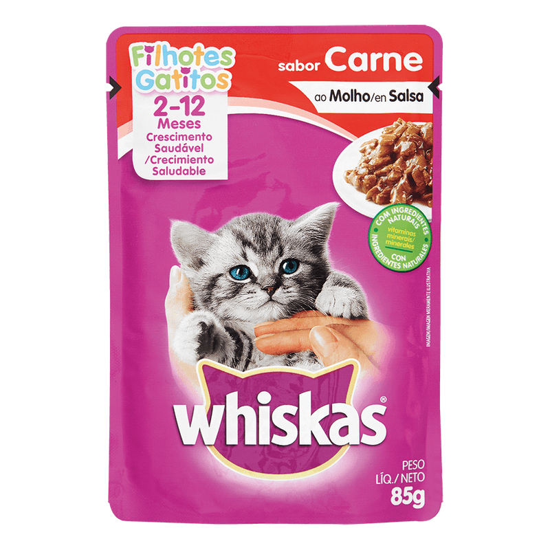 Alimento-para-Gatos-Whiskas-Filhote-Carne-Sach-85g
