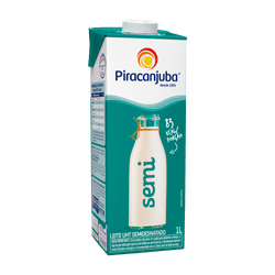 Leite Piracanjuba Semidesnatado 1L
