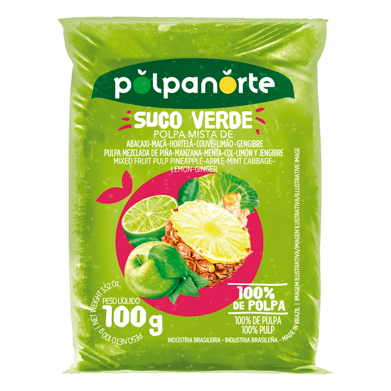 Polpa-Polpanorte-Suco-Verde-Congelada-100g