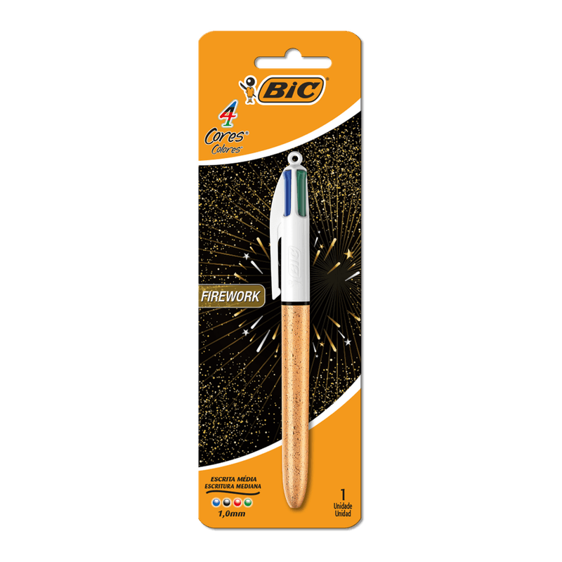 Caneta-Bic-4-Cores-Azul-Preta-Vermelha-e-Verde-Firework